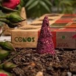 Sagrada Madre Sahumerio en Conos Pétalos de Rosa #2