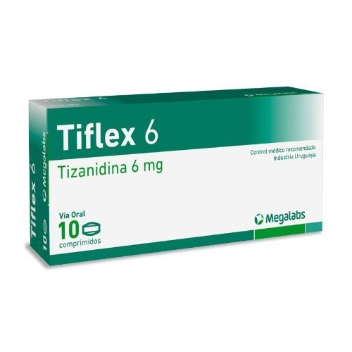 Tiflex 6 mg | 10 Comprimidos | Tizanidina #1