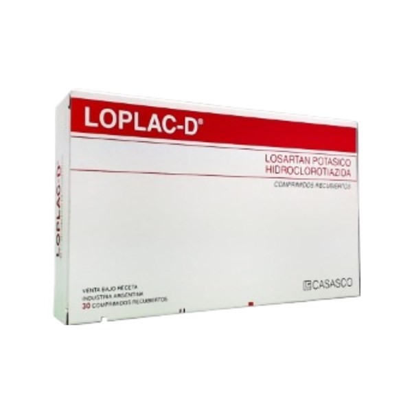 Casasco Loplac D Losartán + Hidroclorotiazida 50 Mg / 12.5 Mg x 30 Comp #1