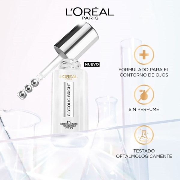 L'oreal París Glycolic Bright Sérum Ojos x20 ml alt