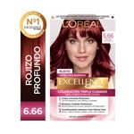 Excellence Kit Tintura Creme Color 6.66 Rojizo Profundo #1