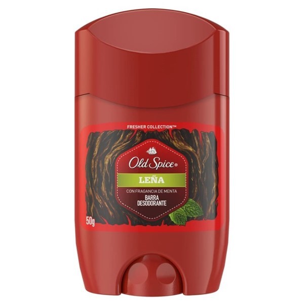 Old Spice Antitranspirante en Barra Leña Fragancia Menta 50 gr