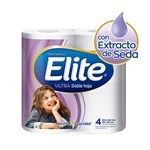Papel Higiénico Elite Ultra Caricia Doble Hoja de Seda x 4 rollos x 30 m C/U #2