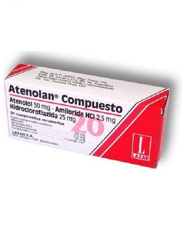 Atenolan Compuesto | 20 coprimidos | Atenolol + hidroclorotiazida + amilorida #1