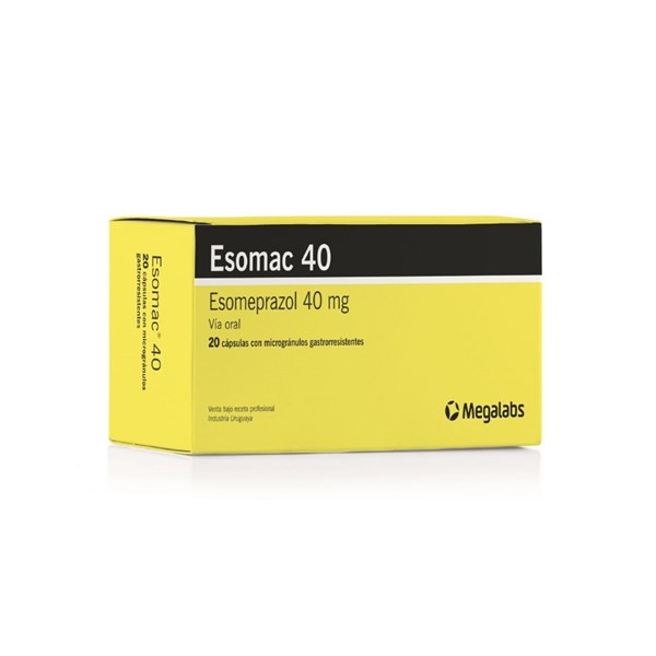 Esomac 40mg | 20 capsulas | Esomeprazol #1