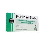 Géminis Farmacéutica Rodinac Biotic Amoxicilina + Diclofenac x 16 Comp Recubiertos #1