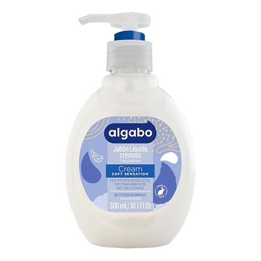 Jabón Líquido Algabo Cream Con Válvula 300 ml #1