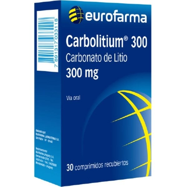 Carbolitium 300mg | 30 comprimidos | Carbonato de litio #1