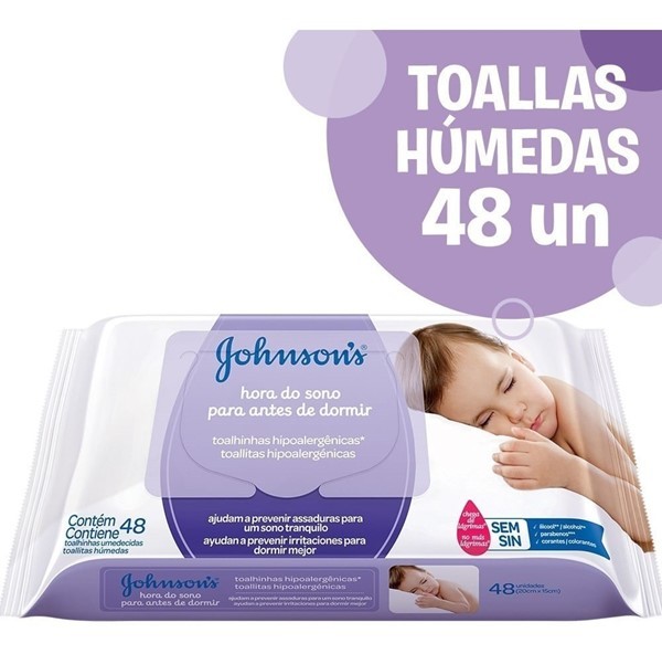 Johnsons Baby Toallas Humedas Hora Del Sueño Repuesto (48 Unidades) alt