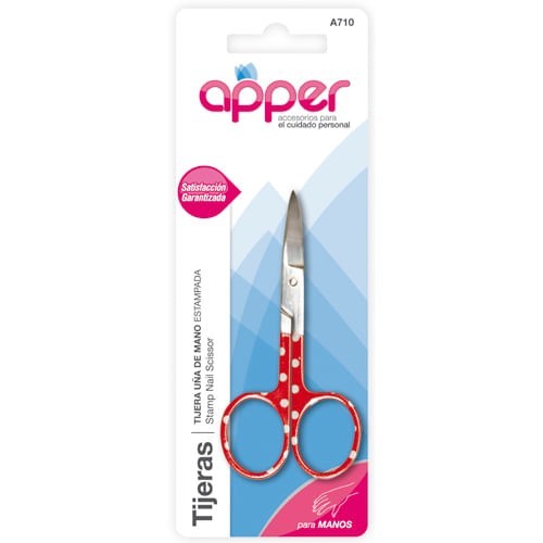 Apper Tijera Uña Mano Estampada #1