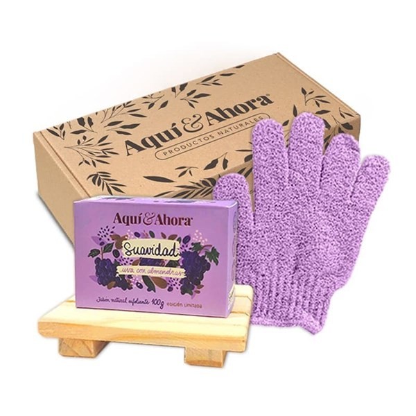 Aquí & Ahora Set Suavidad Uva Con Almendras 3 Unid #1