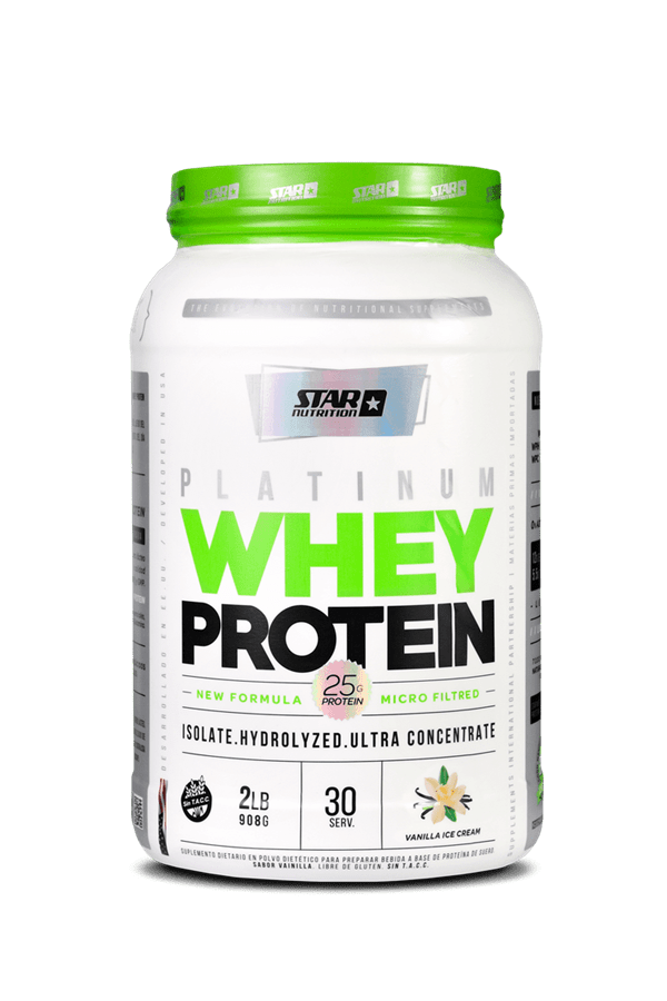 Star Nutrition Platinum Whey Protein Pote 2 Lb Vainilla Ice Cream
