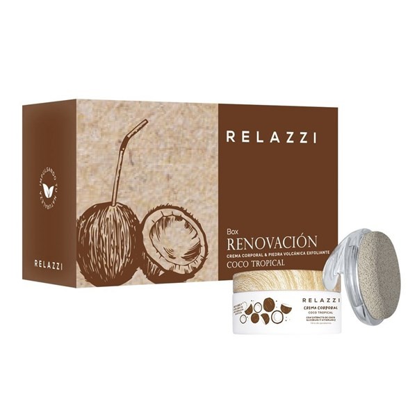 Relazzi Box Coco Tropical (Crema Corporal + Piedra Volcanica Exfoliante) #1