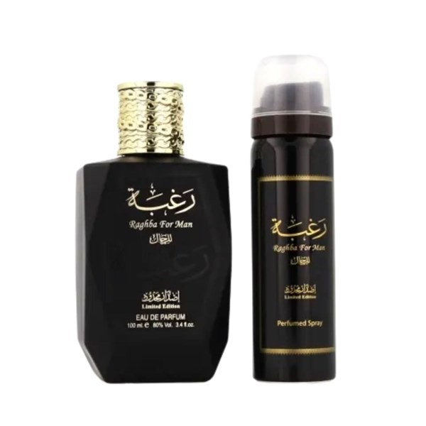 Raghba For Man Lattafa Edp + Spray Capacidad 100 ml