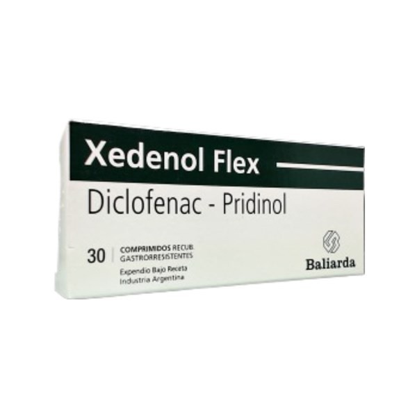 Baliarda Xedenol Flex Diclofenac + Pridinol x 30 Comp Recubiertos #1