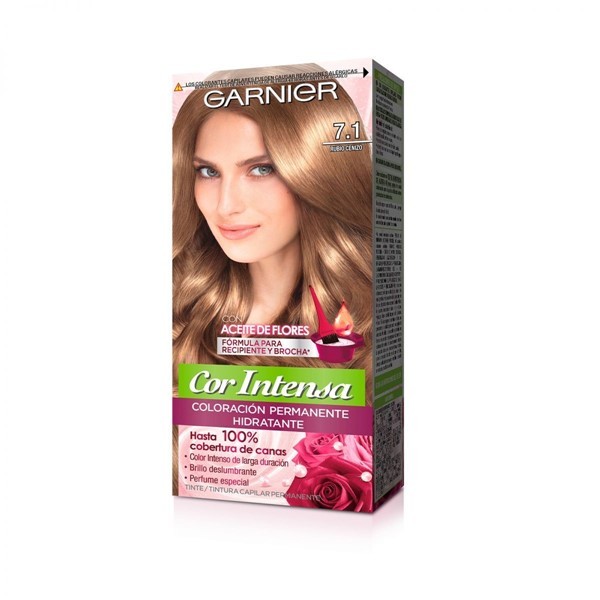 Garnier Kit Coloracion Cor Intensa 7.1 Rubio Ceniza 7.1 Rubio Ceniza Intenso alt