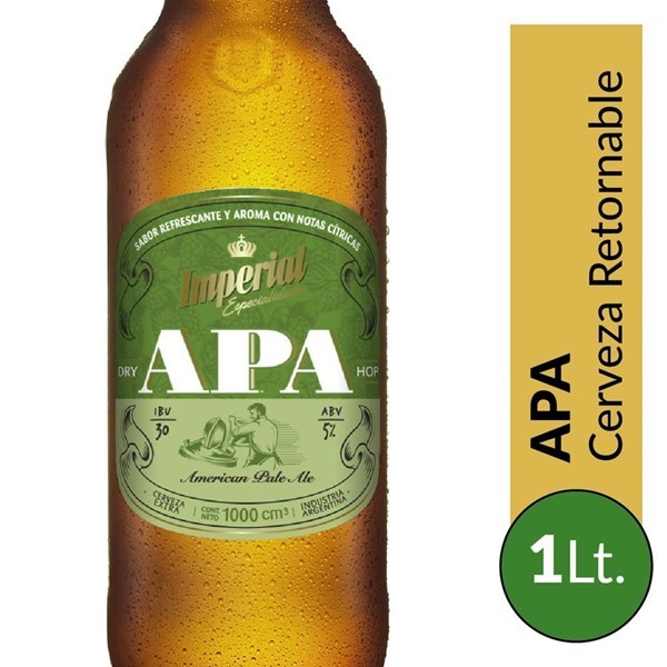Cerveza Imperial Apa 1lt (solo 12 unidades) #1