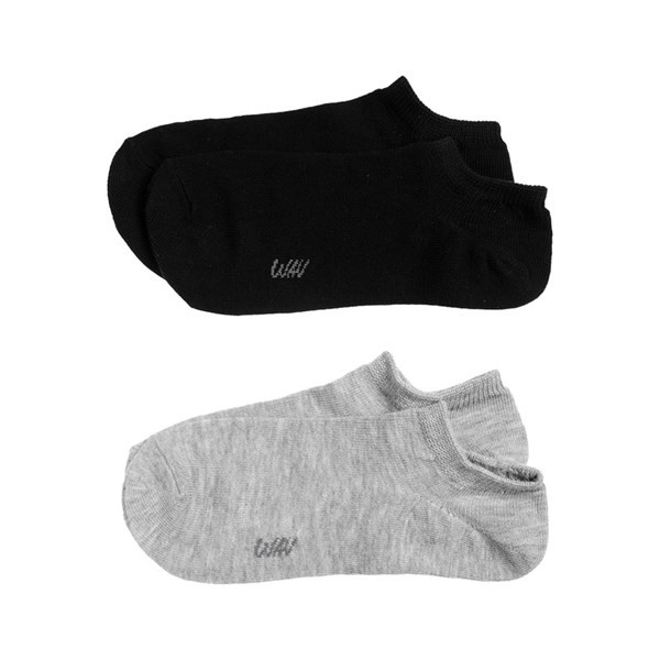 Media Invisible Wav Negro Y Gris Liso x 2 un #1