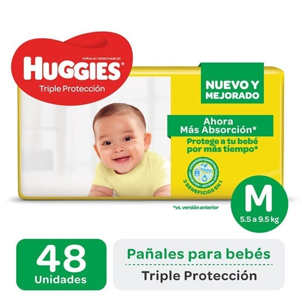 Huggies Pañales Triple Protecciónn Talle m (48 Unidades) #1
