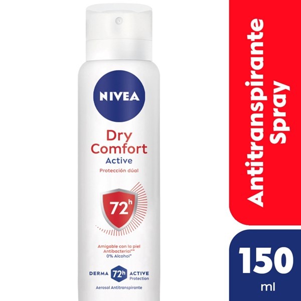 Desodorante Antitranspirante Femenino Nivea Dry Comfort en Aerosol 150 ml #1