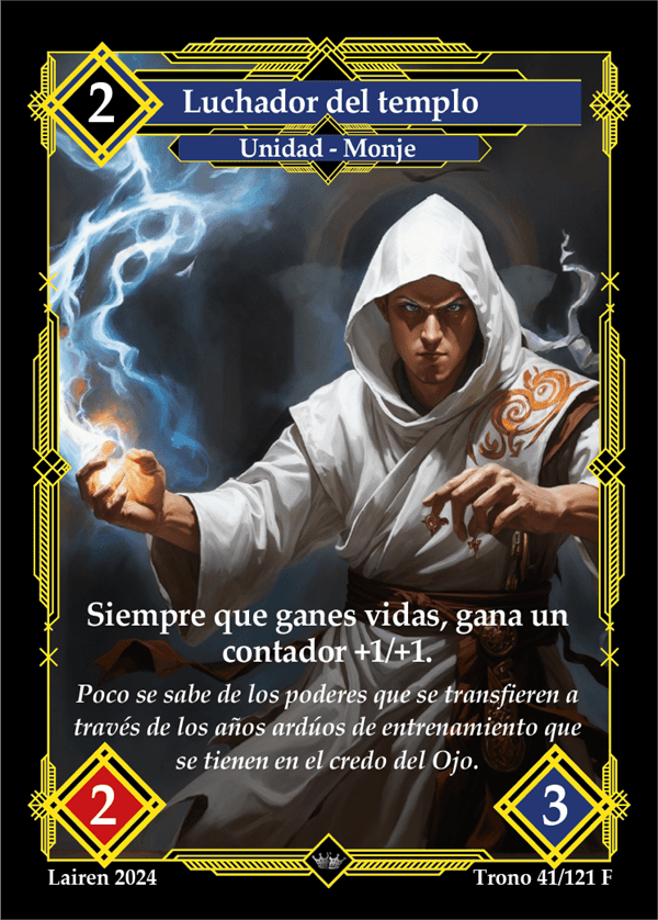 041 Luchador Del Templo 1ra Edicion Full Art - Coste 2