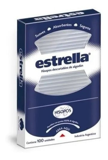 Estrella Hisopos Estuche (100 Unidades)