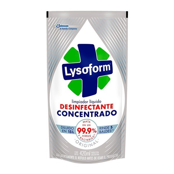 Lysoform Limpiador Liquido Desinfectante Original Doypack 420 ml alt