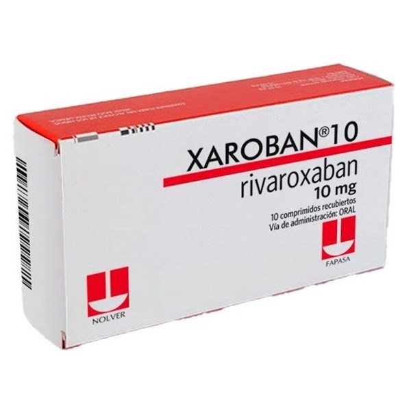 Xaroban 10 mg | 10 comprimidos | Rivaroxabán
