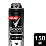Desodorante Antitranspirante Rexona Invisible En Aerosol 150 Ml #1