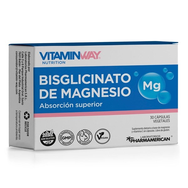 Vitamin Way Magnesio Bisglicinato 30 Cápsulas #1