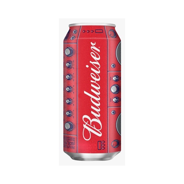 Cerveza Budweiser Música En Lata 473 Cc. #1