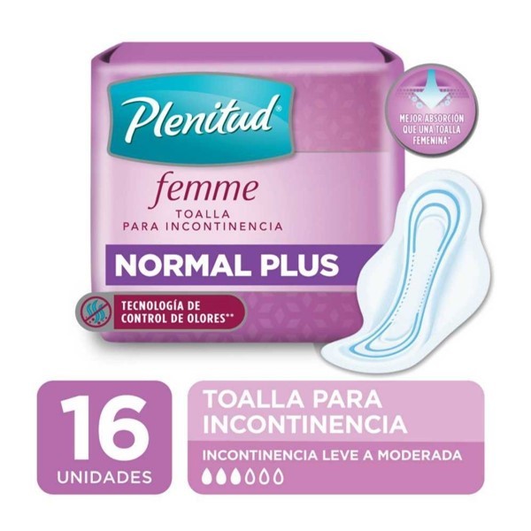 Toalla Normal Plus Plenitud Femme (16U)
