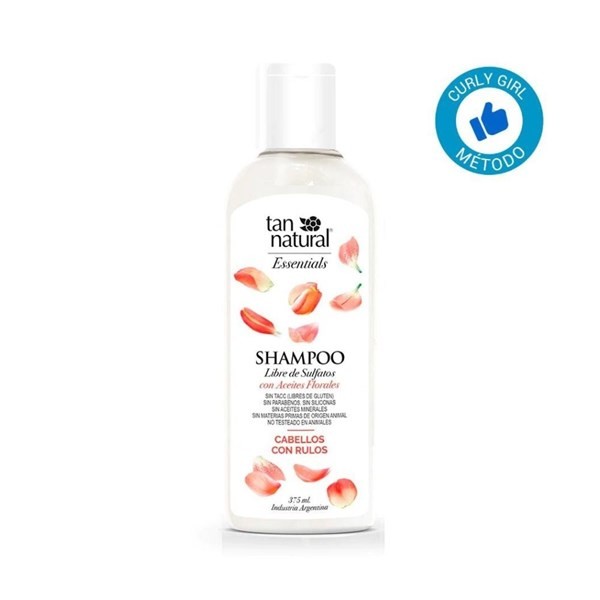 Tan Natural Shampoo Para Cabellos Con Rulos Rizos Con Aceites Esenciales 375 ml alt