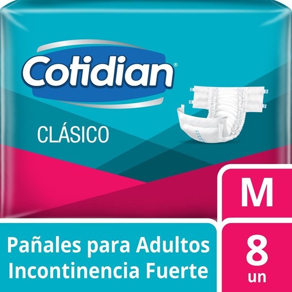 Cotidian Pañales de Adulto Clasico Talle M - 8 Unidades #1