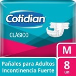 Cotidian Pañales de Adulto Clasico Talle M - 8 Unidades #1