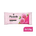Jabón de Tocador Plusbelle de Flores Rosas x 3 120 grs #1