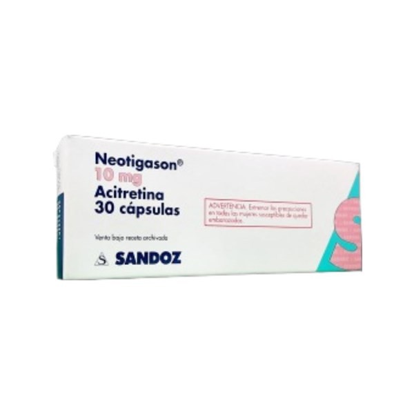 Teva Neotigason Acitretina 10 Mg x 30 Cáps #1
