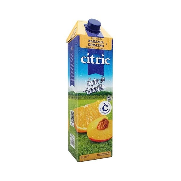 Jugo De Naranja Durazno Citric Tetra 1 Lt. #1