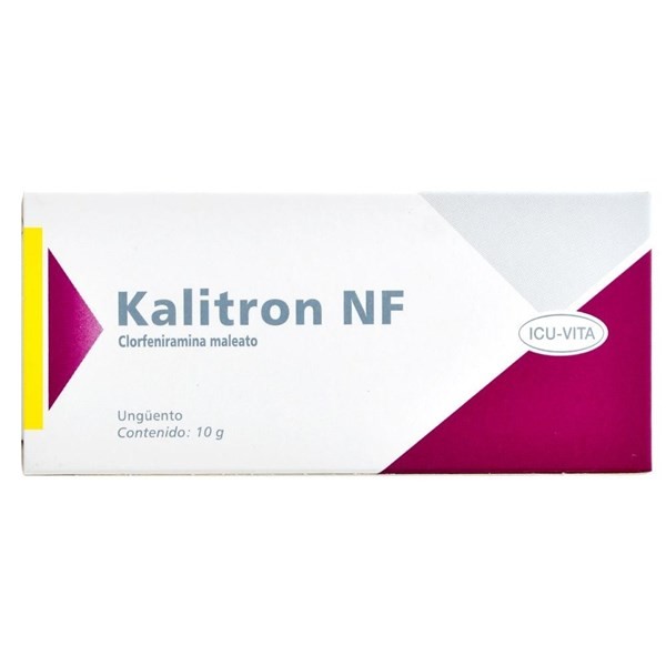 Kalitron Nf | Unguento 10gr | Maleato de clorfeniramina + Prednisolona + Benzocaína #1