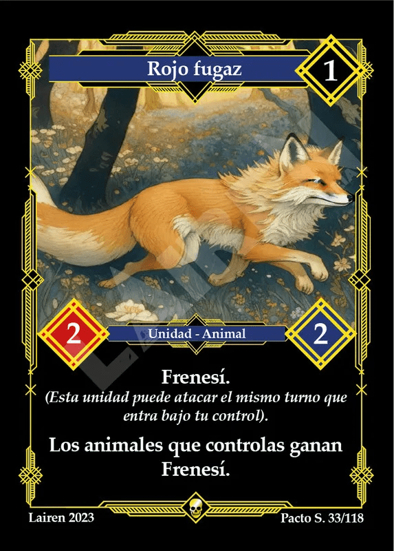 033 Rojo Fugaz 1ra Edicion - Coste 1 #1