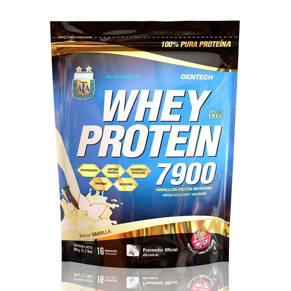 Gentech Proteina Whey Protein 7900 Afa Vainilla 500 gr #1