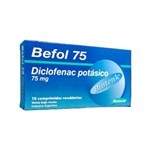 Biotenk Befol Diclofenac Potásico 75 Mg x 10 Comp Recubiertos #1