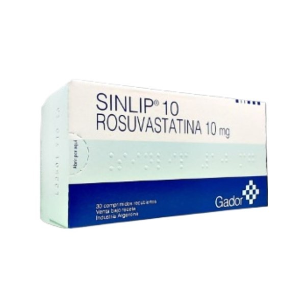 Gador Sinlip 10 Mg Rosuvastatina x 30 Comp Recubiertos #1