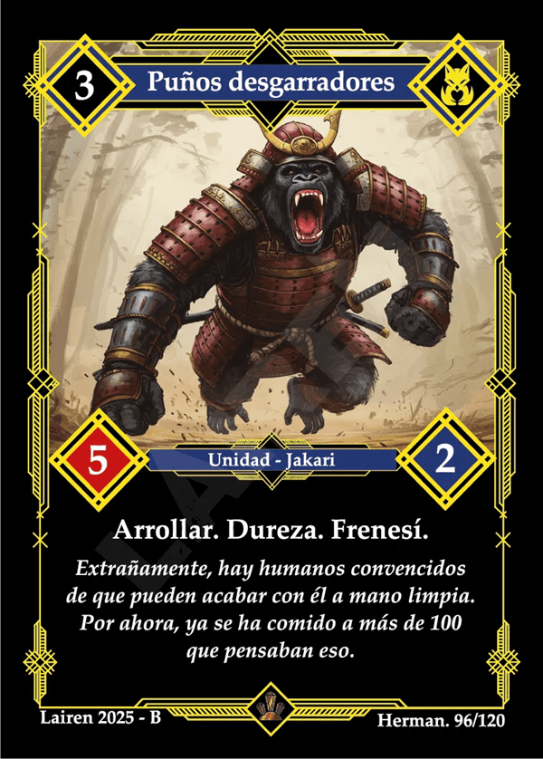 096 Puños Desgarradores - Coste 3