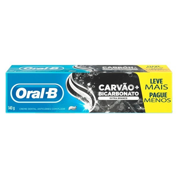 Oral B Crema Dental Extra Blanco Carbon 140 gr #1