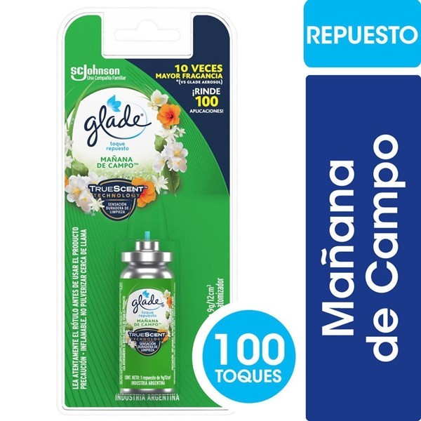 Aromatizante De Ambientes Glade Toque Mañana De Campo Repuesto 9gr #1