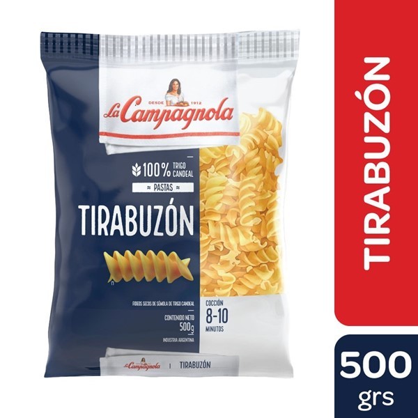 Tirabuzon La Campagnola Pastas Secas  500 Gr #1