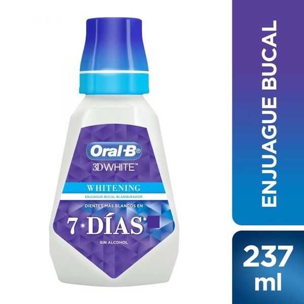 Oral B Enjuague Bucal 3d White Whitening 237 Ml #1