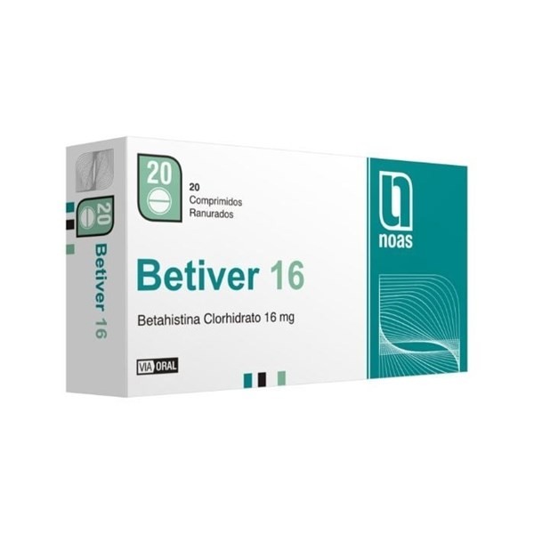 Betiver 24 Mg | 20 Comprimidos | Betahistina #1