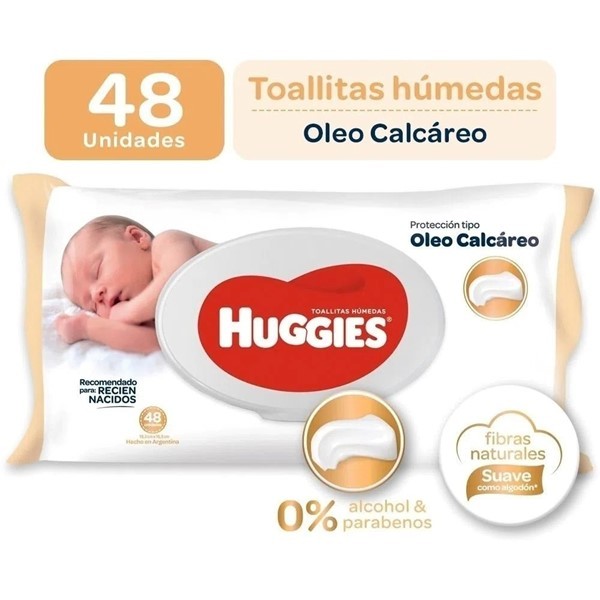 Huggies Toallas Oleo Calcareo (48 Unidades) #1